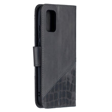Load image into Gallery viewer, Matching Color Crocodile Texture Horizontal Flip PU Leather Case with Wallet &amp; Holder &amp; Card Slots, For Samsung Galaxy A02s (EU Version)