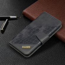 Load image into Gallery viewer, Matching Color Crocodile Texture Horizontal Flip PU Leather Case with Wallet &amp; Holder &amp; Card Slots, For Samsung Galaxy A02s (EU Version)
