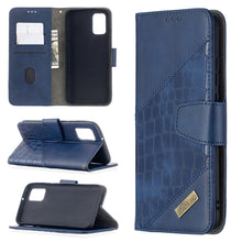 Load image into Gallery viewer, Matching Color Crocodile Texture Horizontal Flip PU Leather Case with Wallet &amp; Holder &amp; Card Slots, For Samsung Galaxy A02s (EU Version)