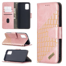 Load image into Gallery viewer, Matching Color Crocodile Texture Horizontal Flip PU Leather Case with Wallet &amp; Holder &amp; Card Slots, For Samsung Galaxy A02s (EU Version)
