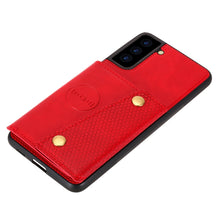 Load image into Gallery viewer, Double Buckle PU + TPU Shockproof Magnetic Protective Case with Card Slot &amp; Holder, For Samsung Galaxy S21 5G, For Samsung Galaxy S21+ 5G, For Samsung Galaxy S21 Ultra 5G