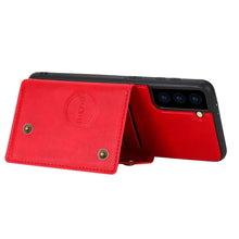 Load image into Gallery viewer, Double Buckle PU + TPU Shockproof Magnetic Protective Case with Card Slot &amp; Holder, For Samsung Galaxy S21 5G, For Samsung Galaxy S21+ 5G, For Samsung Galaxy S21 Ultra 5G