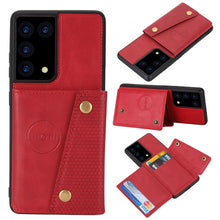 Load image into Gallery viewer, Double Buckle PU + TPU Shockproof Magnetic Protective Case with Card Slot &amp; Holder, For Samsung Galaxy S21 5G, For Samsung Galaxy S21+ 5G, For Samsung Galaxy S21 Ultra 5G