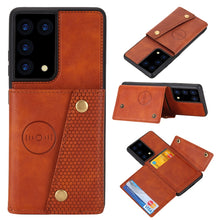 Load image into Gallery viewer, Double Buckle PU + TPU Shockproof Magnetic Protective Case with Card Slot &amp; Holder, For Samsung Galaxy S21 5G, For Samsung Galaxy S21+ 5G, For Samsung Galaxy S21 Ultra 5G