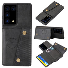 Load image into Gallery viewer, Double Buckle PU + TPU Shockproof Magnetic Protective Case with Card Slot &amp; Holder, For Samsung Galaxy S21 5G, For Samsung Galaxy S21+ 5G, For Samsung Galaxy S21 Ultra 5G