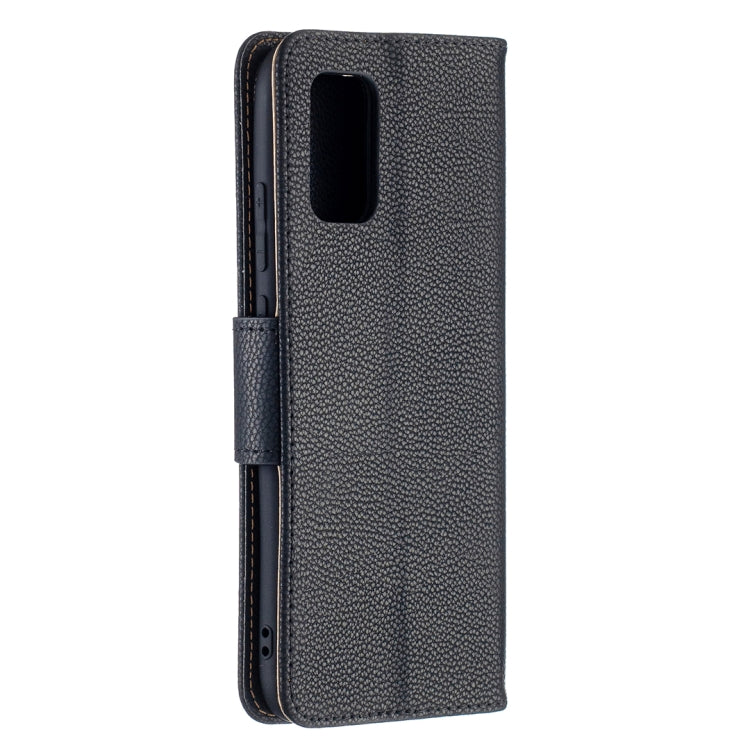 Litchi Texture Pure Color Horizontal Flip Leather Case with Holder & Card Slots & Wallet & Lanyard, For Samsung Galaxy A02s (EU Version)