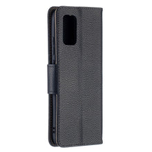 Load image into Gallery viewer, Litchi Texture Pure Color Horizontal Flip Leather Case with Holder &amp; Card Slots &amp; Wallet &amp; Lanyard, For Samsung Galaxy A02s (EU Version)
