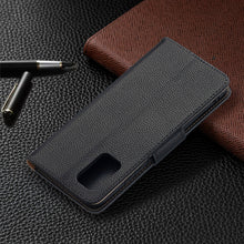 Load image into Gallery viewer, Litchi Texture Pure Color Horizontal Flip Leather Case with Holder &amp; Card Slots &amp; Wallet &amp; Lanyard, For Samsung Galaxy A02s (EU Version)