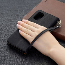 Load image into Gallery viewer, Litchi Texture Pure Color Horizontal Flip Leather Case with Holder &amp; Card Slots &amp; Wallet &amp; Lanyard, For Samsung Galaxy A02s (EU Version)