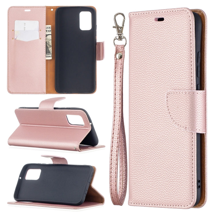 Litchi Texture Pure Color Horizontal Flip Leather Case with Holder & Card Slots & Wallet & Lanyard, For Samsung Galaxy A02s (EU Version)