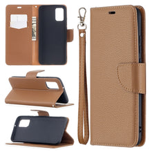 Load image into Gallery viewer, Litchi Texture Pure Color Horizontal Flip Leather Case with Holder &amp; Card Slots &amp; Wallet &amp; Lanyard, For Samsung Galaxy A02s (EU Version)
