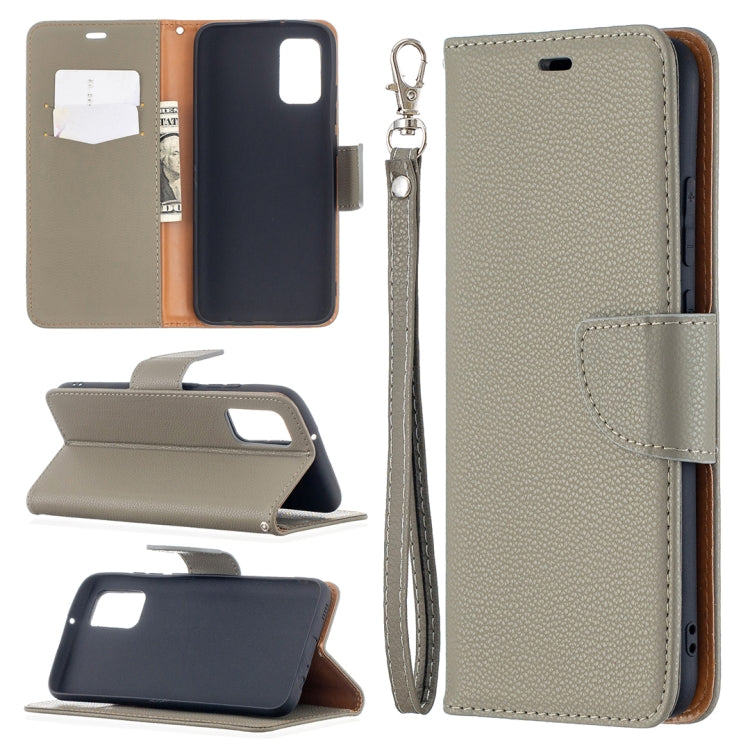 Litchi Texture Pure Color Horizontal Flip Leather Case with Holder & Card Slots & Wallet & Lanyard, For Samsung Galaxy A02s (EU Version)