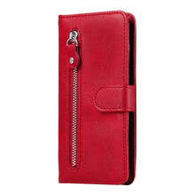 Load image into Gallery viewer, Fashion Calf Texture Zipper Horizontal Flip Leather Case with Stand &amp; Card Slots &amp; Wallet Function, For Huawei P smart 2021, For Huawei Y7a, For Honor 10X Lite, For Samsung Galaxy A52 5G, For Samsung Galaxy A72 5G