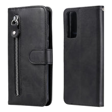 Load image into Gallery viewer, Fashion Calf Texture Zipper Horizontal Flip Leather Case with Stand &amp; Card Slots &amp; Wallet Function, For Huawei P smart 2021, For Huawei Y7a, For Honor 10X Lite, For Samsung Galaxy A52 5G, For Samsung Galaxy A72 5G