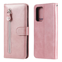 Load image into Gallery viewer, Fashion Calf Texture Zipper Horizontal Flip Leather Case with Stand &amp; Card Slots &amp; Wallet Function, For Huawei P smart 2021, For Huawei Y7a, For Honor 10X Lite, For Samsung Galaxy A52 5G, For Samsung Galaxy A72 5G