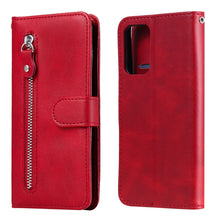 Load image into Gallery viewer, Fashion Calf Texture Zipper Horizontal Flip Leather Case with Stand &amp; Card Slots &amp; Wallet Function, For Huawei P smart 2021, For Huawei Y7a, For Honor 10X Lite, For Samsung Galaxy A52 5G, For Samsung Galaxy A72 5G