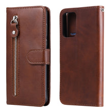Load image into Gallery viewer, Fashion Calf Texture Zipper Horizontal Flip Leather Case with Stand &amp; Card Slots &amp; Wallet Function, For Huawei P smart 2021, For Huawei Y7a, For Honor 10X Lite, For Samsung Galaxy A52 5G, For Samsung Galaxy A72 5G