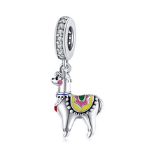 Load image into Gallery viewer, S925 Sterling Silver Cute Alpaca Pendant DIY Bracelet Necklace Accessories, Cute Alpaca