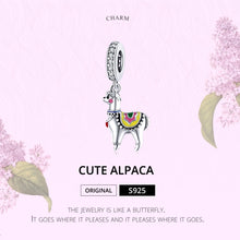 Load image into Gallery viewer, S925 Sterling Silver Cute Alpaca Pendant DIY Bracelet Necklace Accessories, Cute Alpaca