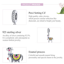 Load image into Gallery viewer, S925 Sterling Silver Cute Alpaca Pendant DIY Bracelet Necklace Accessories, Cute Alpaca