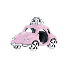 Load image into Gallery viewer, S925 Sterling Silver Pink Car Beads DIY Bracelet Necklace Accessories, Pink Car