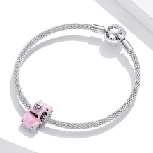 Load image into Gallery viewer, S925 Sterling Silver Pink Car Beads DIY Bracelet Necklace Accessories, Pink Car