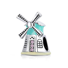 Load image into Gallery viewer, S925 Sterling Silver Dutch Windmills Beads DIY Bracelet Necklace Accessories, Dutch Windmills