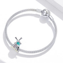 Load image into Gallery viewer, S925 Sterling Silver Dutch Windmills Beads DIY Bracelet Necklace Accessories, Dutch Windmills