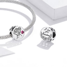 Load image into Gallery viewer, S925 Sterling Silver Letters Flowers Beads DIY Bracelet Necklace Accessories, Letters Flowers