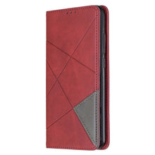 Load image into Gallery viewer, Rhombus Texture Horizontal Flip Magnetic Leather Case with Holder &amp; Card Slots, For Xiaomi Redmi Note 8