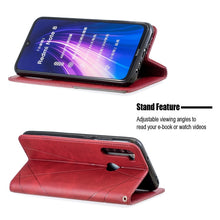 Load image into Gallery viewer, Rhombus Texture Horizontal Flip Magnetic Leather Case with Holder &amp; Card Slots, For Xiaomi Redmi Note 8