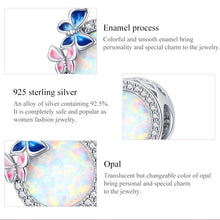 Load image into Gallery viewer, S925 Sterling Silver Butterfly Spring Beads DIY Bracelet Necklace Accessories, Butterfly Spring