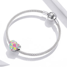 Load image into Gallery viewer, S925 Sterling Silver Heart Geometry Beads DIY Bracelet Necklace Accessories, Heart Geometry