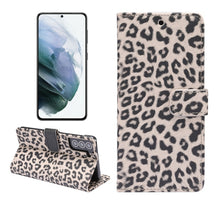 Load image into Gallery viewer, Leopard Pattern Horizontal Flip Leather Case with Holder &amp; Card Slots, For Samsung Galaxy S21+ 5G, For Samsung Galaxy S21 5G