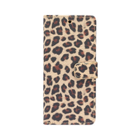 Leopard Pattern Horizontal Flip Leather Case with Holder & Card Slots, For Samsung Galaxy S21+ 5G
