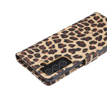 Load image into Gallery viewer, Leopard Pattern Horizontal Flip Leather Case with Holder &amp; Card Slots, For Samsung Galaxy S21+ 5G, For Samsung Galaxy S21 5G