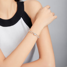 Load image into Gallery viewer, S925 Sterling Silver Paperclip Love Women Bracelet Jewelry, 17cm, 19cm