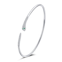 Load image into Gallery viewer, S925 Sterling Silver Snake Open Bracelet  Women Jewelry, Snake