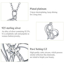 Load image into Gallery viewer, S925 Sterling Silver Heart To Heart Women Nacklace Jewelry, Heart To Heart