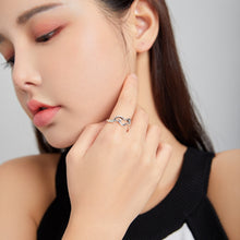 Load image into Gallery viewer, S925 Sterling Silver Galaxy Stars Women Open Ring, Galaxy Stars