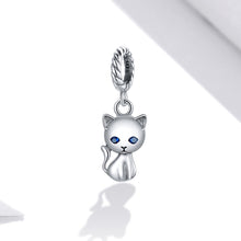 Load image into Gallery viewer, S925 Sterling Silver Cute Cat Pendant DIY Bracelet Necklace Accessories, Cat