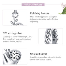 Load image into Gallery viewer, S925 Sterling Silver Cute Little Sloth Pendant DIY Bracelet Necklace Accessories, Little Sloth