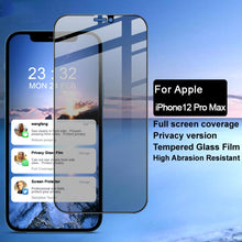 Load image into Gallery viewer, IMAK HD Anti-spy Tempered Glass Protective Film, For iPhone 12 Pro Max