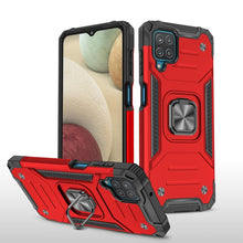Load image into Gallery viewer, Magnetic Armor Shockproof TPU + PC Case with Metal Ring Holder, For Samsung Galaxy A12