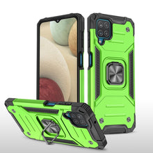 Load image into Gallery viewer, Magnetic Armor Shockproof TPU + PC Case with Metal Ring Holder, For Samsung Galaxy A12