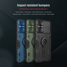 Load image into Gallery viewer, NILLKIN Shockproof CamShield Armor Protective Case with Invisible Ring Holder, For Samsung Galaxy S21+ 5G