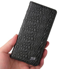 Load image into Gallery viewer, Fierre Shann Crocodile Texture Magnetic Horizontal Flip Genuine Leather Case with Holder &amp; Card Slot, For Samsung Galaxy S21 5G, For Samsung Galaxy S21+ 5G, For Samsung Galaxy S21 Ultra 5G