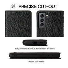 Load image into Gallery viewer, Fierre Shann Crocodile Texture Magnetic Horizontal Flip Genuine Leather Case with Holder &amp; Card Slot, For Samsung Galaxy S21 5G, For Samsung Galaxy S21+ 5G, For Samsung Galaxy S21 Ultra 5G