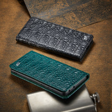 Load image into Gallery viewer, Fierre Shann Crocodile Texture Magnetic Horizontal Flip Genuine Leather Case with Holder &amp; Card Slot, For Samsung Galaxy S21 5G, For Samsung Galaxy S21+ 5G, For Samsung Galaxy S21 Ultra 5G