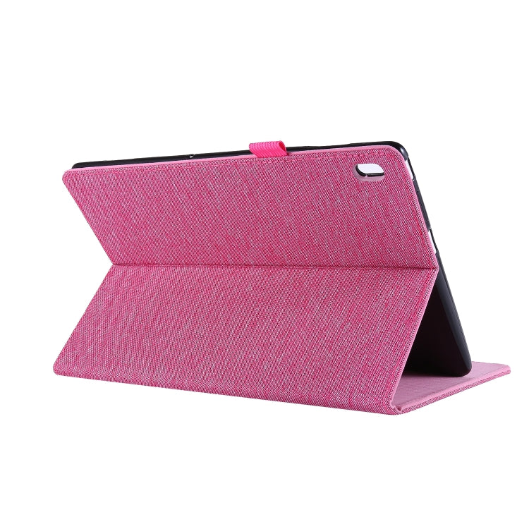 Horizontal Flip TPU + Fabric PU Leather Protective Case with Name Card Clip, For Lenovo Tab M10, For Lenovo Tab P11 Pro, For Lenovo Tab P11, For Galaxy Tab S8+ / Tab S8 Plus /  Tab S7 FE / Tab S7+ / T970                                                 ...